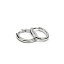  Pendientes aros lisos ovaladas Lineargent 
